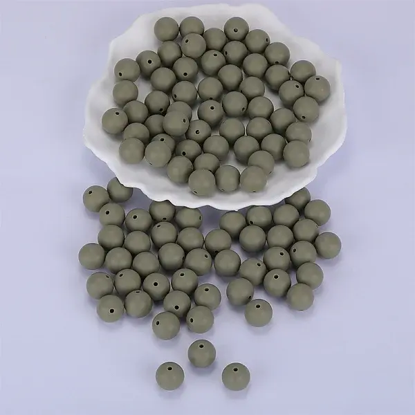 Round Silicone Focal Beads
