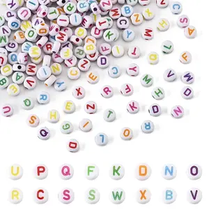 111G Craft Acrylic Horizontal Hole Letter Beads