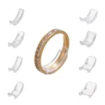 8Pcs 8 Sizes Plastic Invisible Ring Size Adjuster