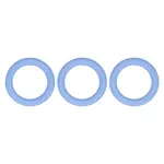 3Pcs Ring Silicone Focal Beads