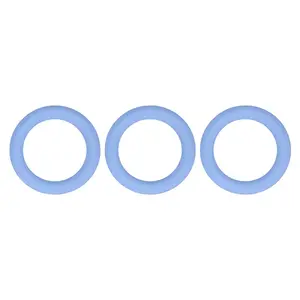 3Pcs Ring Silicone Focal Beads