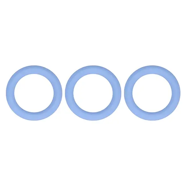 3Pcs Ring Silicone Focal Beads