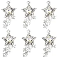 10Pcs Glass Pendants