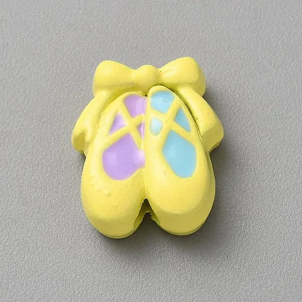 Spray Painted Alloy Beads