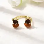 Christmas Brass Enamel Cuff Rings for Women