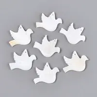 Natural Freshwater Shell Carved Pendants