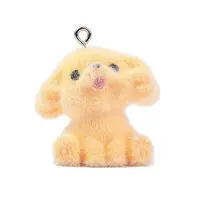 Animal Flocking Opaque Resin Pendants