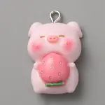 Pig Opaque Resin Pendants