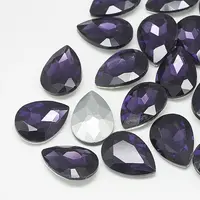 Pointed Back Glass Rhinestone Cabochons