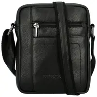 Pánska kožená crossbody taška čierna - Bellugio Bekim