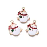 Christmas Alloy Enamel Pendants
