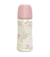 Suavinex Poetry Kojenecká láhev fyziologický průtok L 6m+ 1 ks růžová