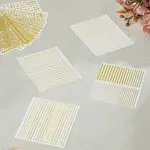 PET Hot Stamping Laser Line Nail Art Stickers