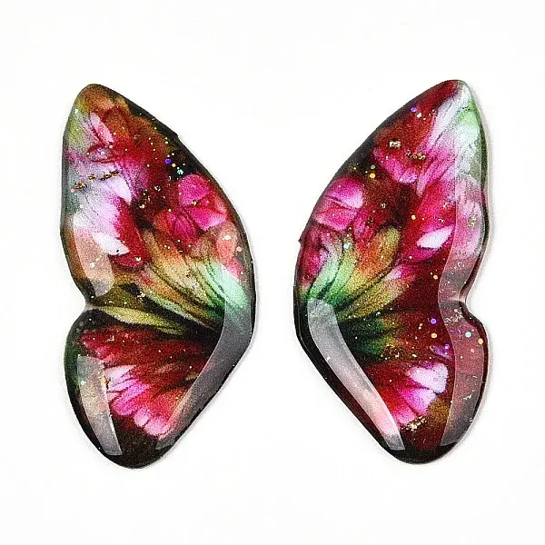 Epoxy Resin Butterfly Wings Cabochons