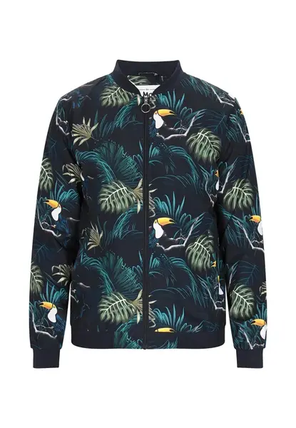 MO Prechodná bunda  petrolejová / mätová / čierna / biela