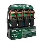 Popruh stahovací na náklady, 25 mm x 4,5 m, STALCO, 700 kg