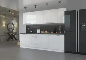 Kuchyňská linka 260 cm Lara 1 - Bílá + Bílý lesk