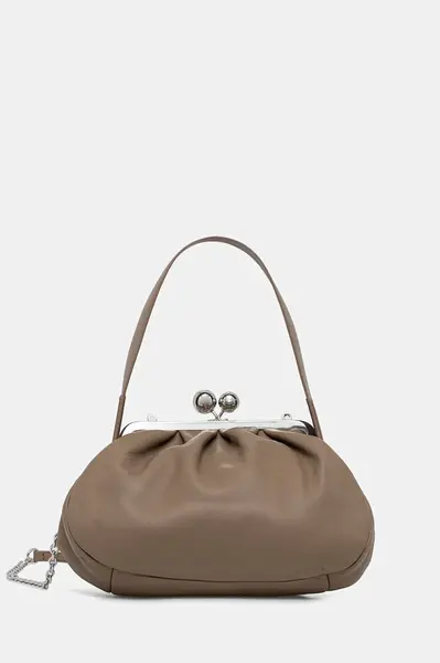 Kožená kabelka Weekend Max Mara CUBICO