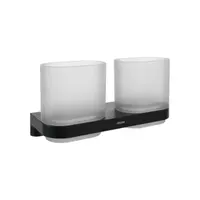 Ravak Chrome II držiak pohárov čierna X07P1378