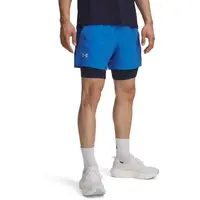 Under Armour LAUNCH 5 2-IN-1 Pánske kraťasy, modrá, veľkosť L