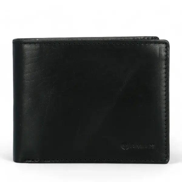 Pánská kožená peněženka černá - Diviley Ciaran