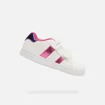 White Girls Sneakers Geox Eclyper Girl - Girls