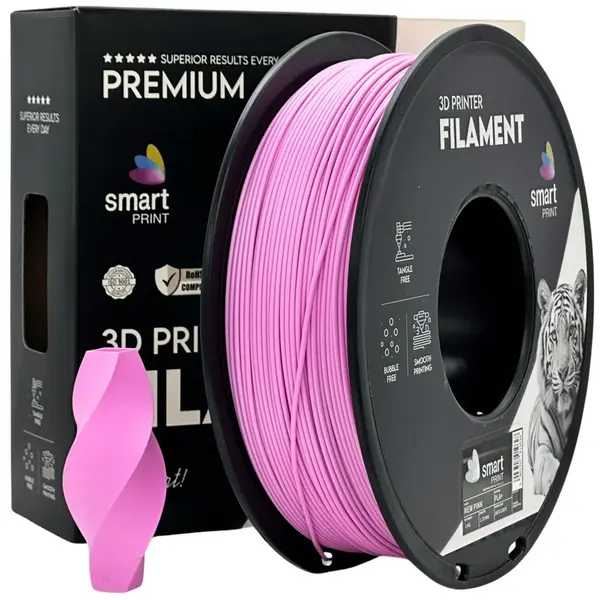 Smart Print FG-S48-E1, 3D filament, PLA+, 1,75mm, 1000g, Růžový (New pink)