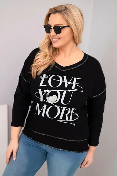 Dámska mikina Plus Size Love You More