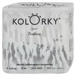 KOLORKY DAY Jednorazové EKO plienky perie M (5-8 kg) 21 kusov