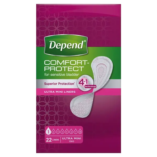 DEPEND® Dámske vložky Ultra Mini 22 kusov