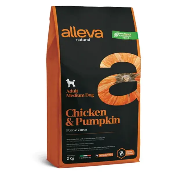 ALLEVA Natural Adult Medium Chicken&Pumpkin granule pre psov 2 kg