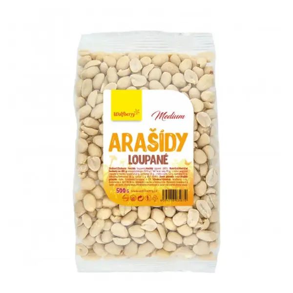 WOLFBERRY Arašidy lúpané 500 g Medium