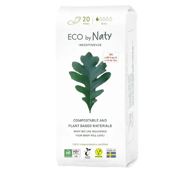 ECO BY NATY Dámske inkontinenčné vložky Mini 20 ks