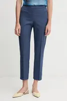 Kalhoty Sandro Ferrone dámské, tmavomodrá barva, přiléhavé, high waist, S23XBEBERILLIO