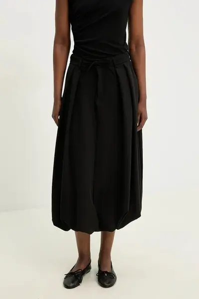 Sukně Answear.LAB černá barva, midi, áčková