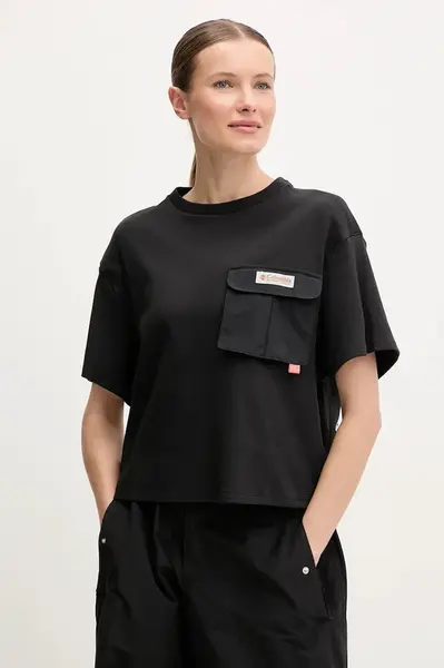 Tričko Columbia Cove Beach černá barva, 2121801