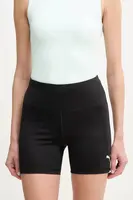 Tréninkové šortky Puma Train All Day Essentials černá barva, hladké, high waist, 525897