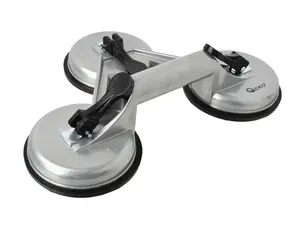 GEKO Přísavka na přenášení skla, trojitá, hliníková, 3 x 115 mm