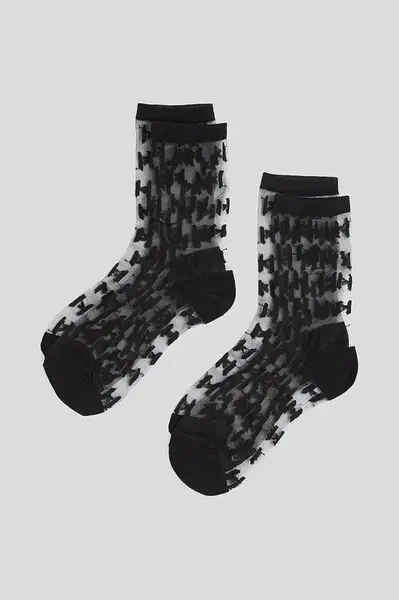 Ponožky Karl Lagerfeld K/MONOGRAM 2-pack