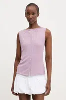 Halenka Abercrombie & Fitch dámská, fialová barva, hladká, KI139-5175