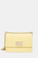 Kožená kabelka Furla žlutá barva, BAFKACO.ARE000.3684S1007