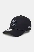 Bavlněná baseballová čepice New Era tmavomodrá barva, s aplikací, 60595180