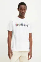 Bavlněné tričko PS Paul Smith bílá barva, s potiskem, M2R.011R.PP5129
