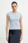Tričko Guess modrá barva, W5GI52 K49A1