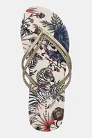 Žabky Medicine dámské, béžová barva, na plochém podpatku