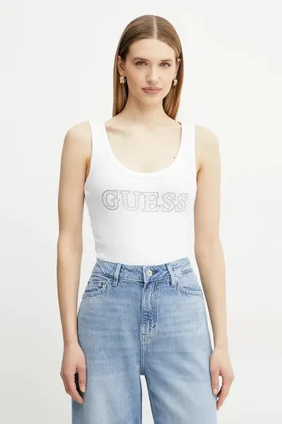 Top Guess bílá barva, W5GP29 KA0H1