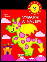 Vybarvi a nalep - Dráček - 2-3 roky