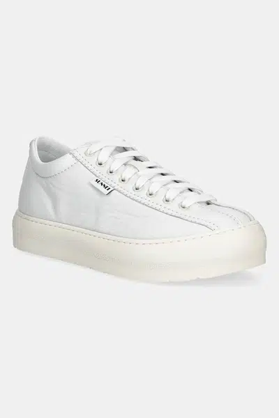 Kožené sneakers boty Sunnei DREAMY BOWLING bílá barva, SHOXSNK004