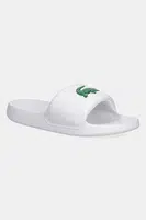 Pantofle Lacoste SERVE SLIDE 1.0 dámské, bílá barva, na platformě, 49CFA0022