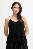 Halenka United Colors of Benetton dámská, černá barva, hladká, 4VW95H00B